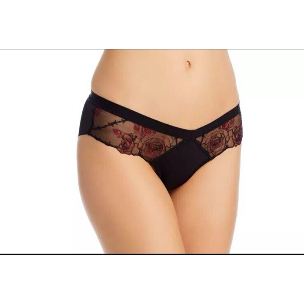 Thistle and Spire Panties Women 3X Black Thorn Apart Roses‎ Embroidery Mesh NWT